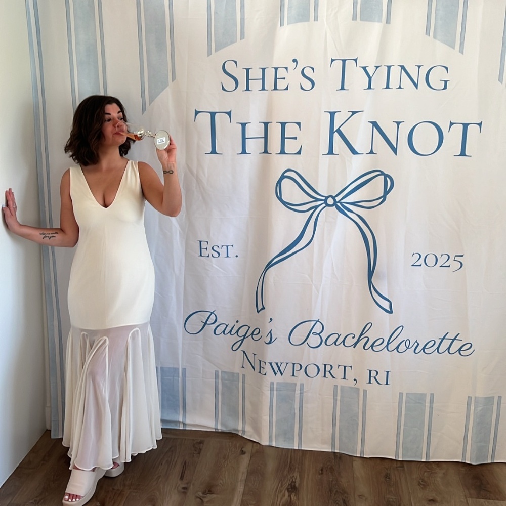 Cream maxi dress
